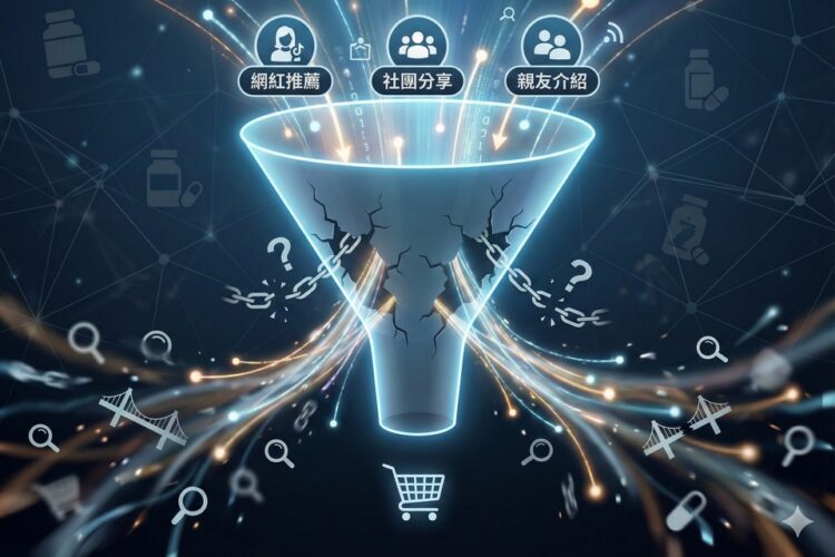 高擴散卻低轉換，保健食品業口碑行銷如何放大漏斗轉換率？